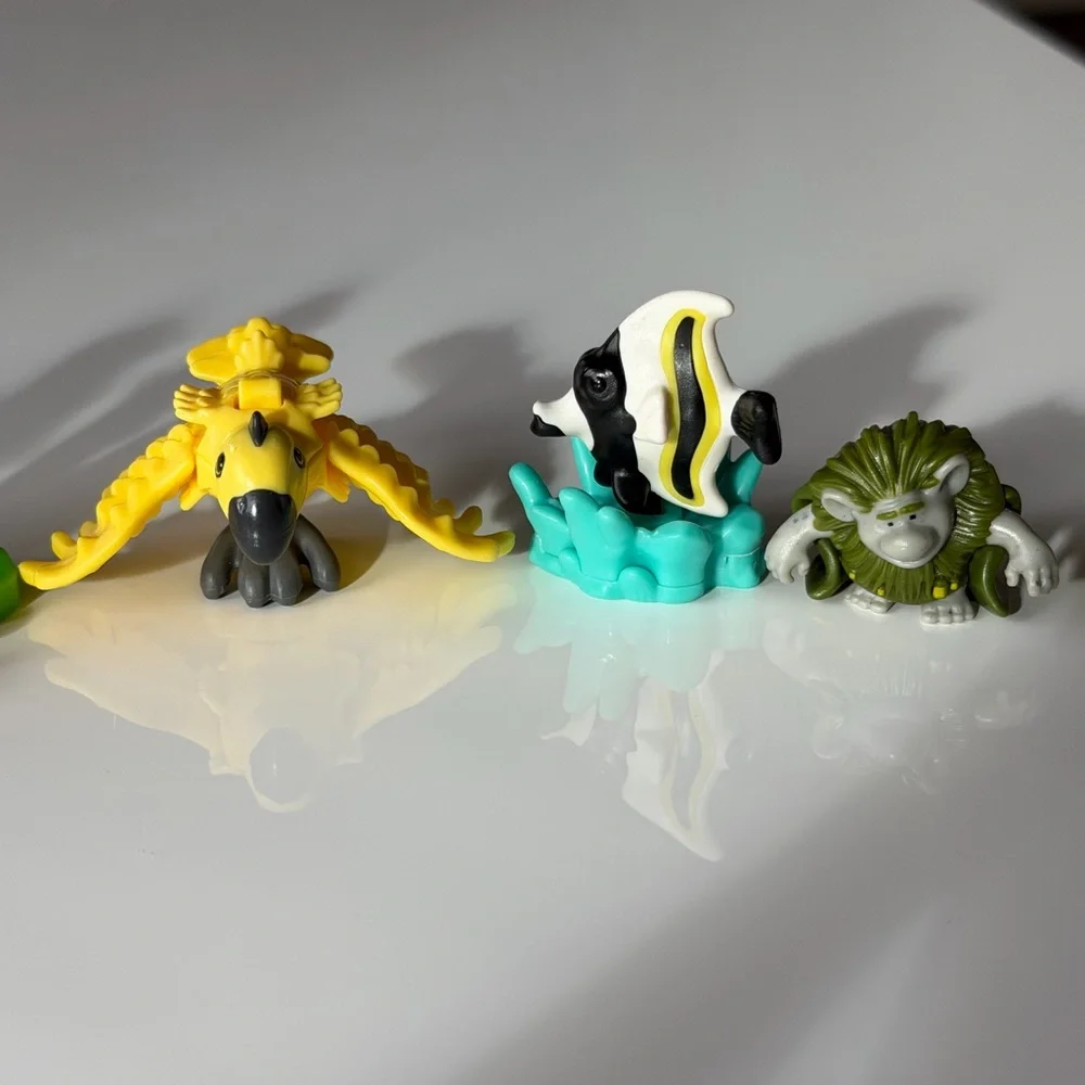 Colorful Kinder Surprise & Mix Toys Lot - 58 Animals Figurine Set